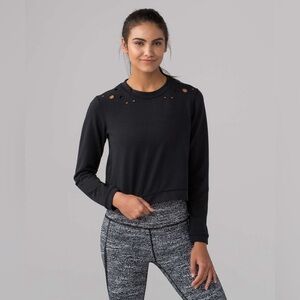 Lululemon Eyelet Space Crew